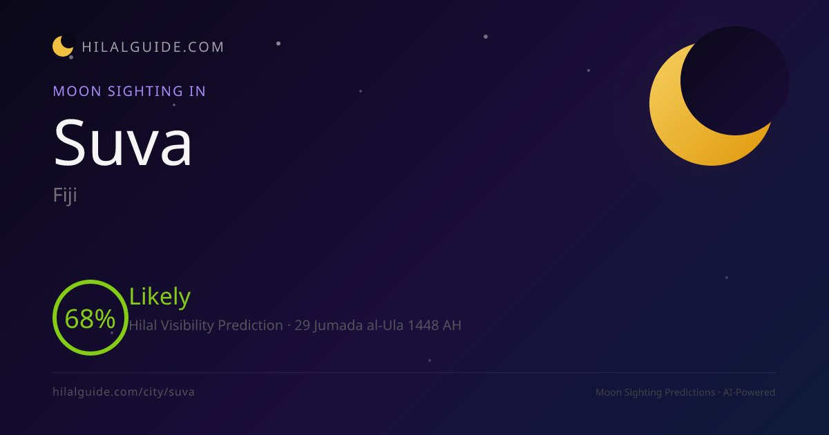 Moon Sighting in Suva | Moon Sighting